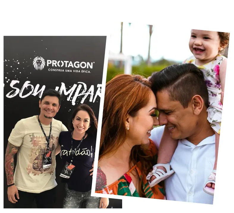 Antes e depois de Gisele Hinkel com o Protagon